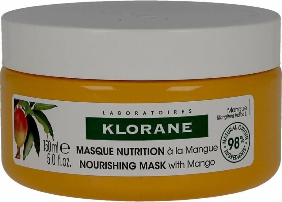 Klorane Mango хидратираща маска за суха коса с масло от манго 150 мл