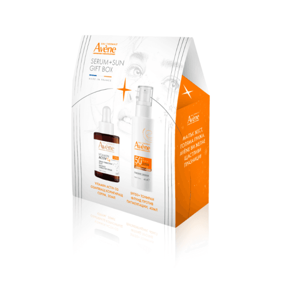 Avène Комплект Avene VACg Озаряващ серум 30 мл + Тониран флуид против пигментации SPF50+ 40 мл