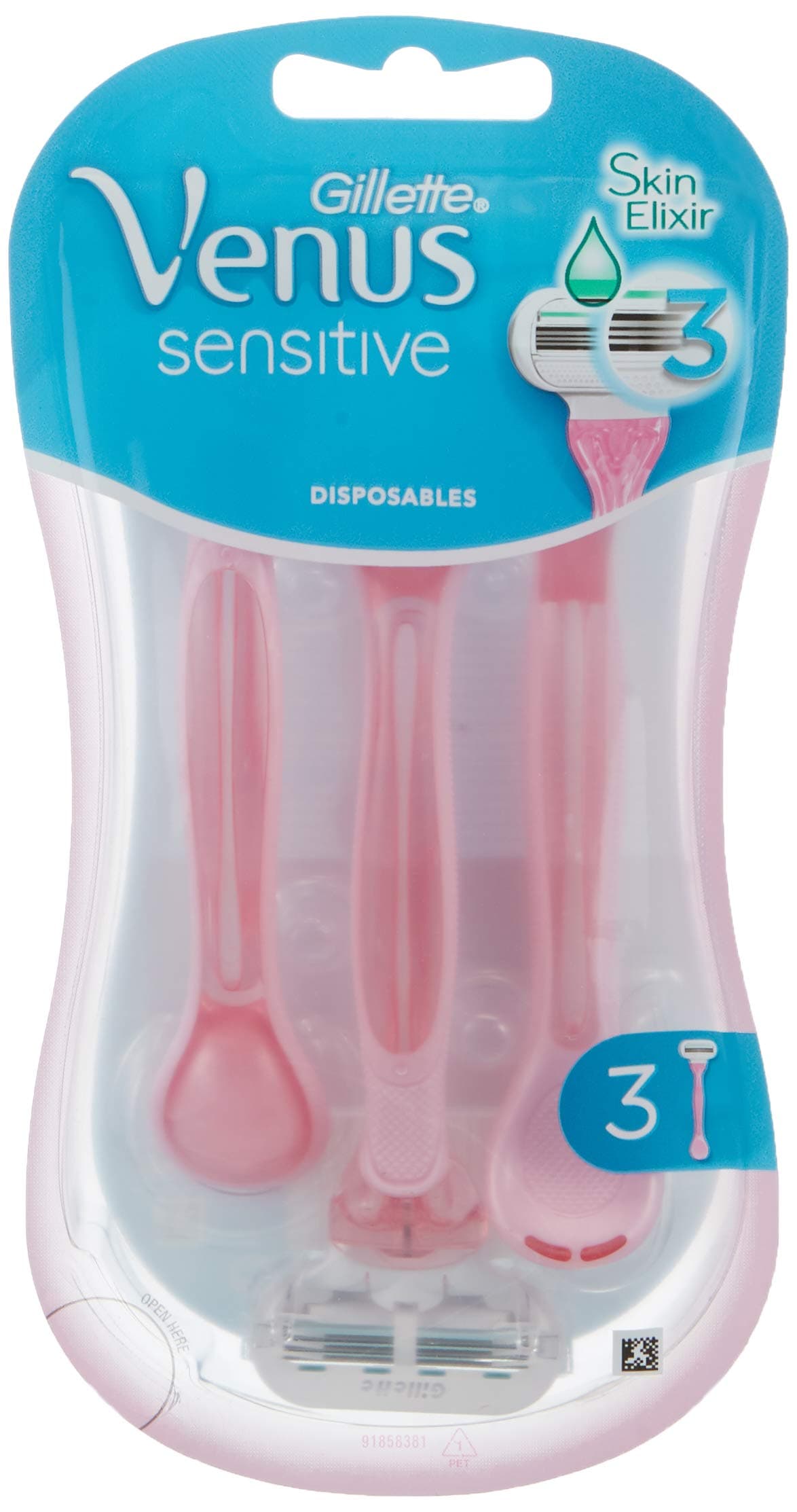 Gillette Venus Sensitive Дамска самобръсначка 3 бр.