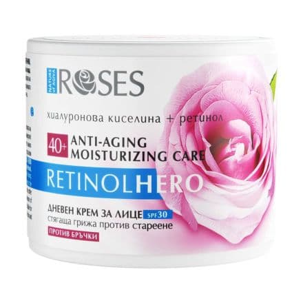 Nature of Agiva Retinol Hero дневен крем против бръчки 50 мл Roses 40+