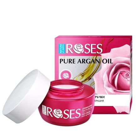 Nature of Agiva Дневен крем против бръчки Nature Of Agiva Roses, 50 мл с арганово масло
