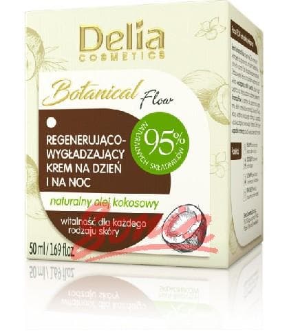 Delia Cosmetics Botanical Flow Smoothing & Regenerating Day & Night Cream with Coconut Oil 50 мл