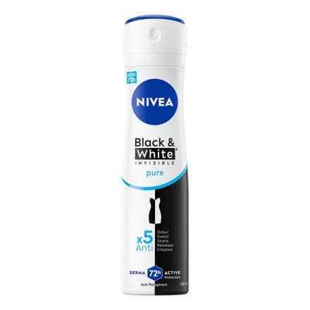Nivea Deo Спрей дамски Invisible on Black & White Pure