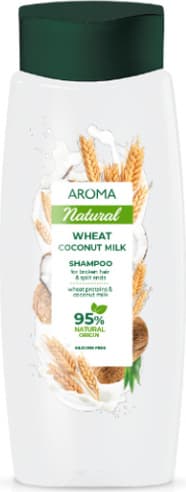 Aroma Шампоан Арома Натурал пшеница и кокосово мляко 400 мл