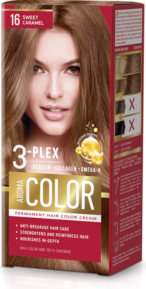 Aroma Боя за коса Aroma Color 16 Сладък карамел 45 мл