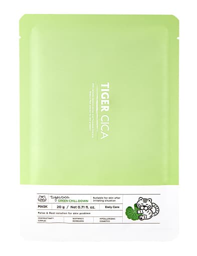It's Skin Tiger Cica Green маска за лице успокоява 20 г
