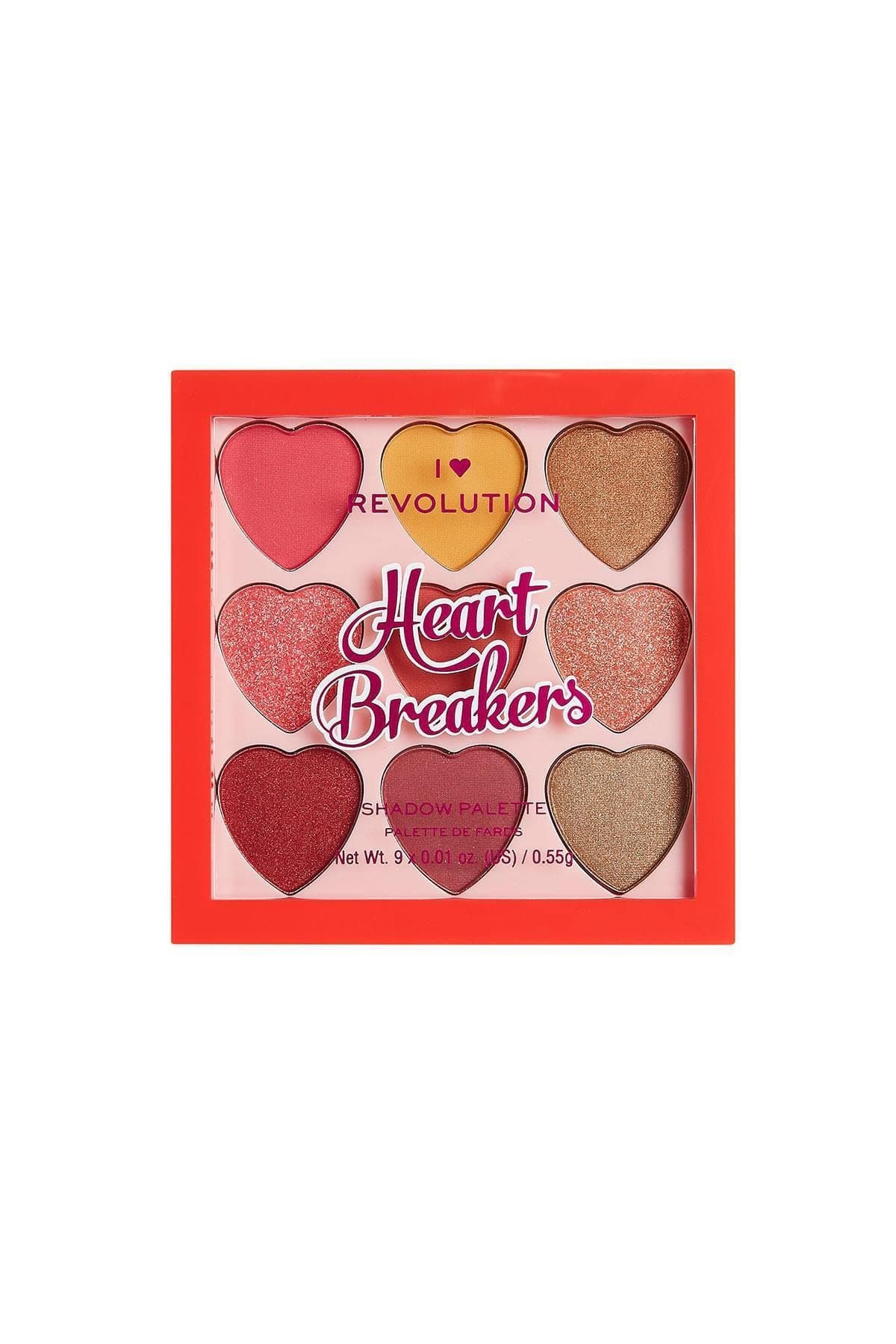 Revolution Палитра сенки Heartbreakers Courage 9 цвята