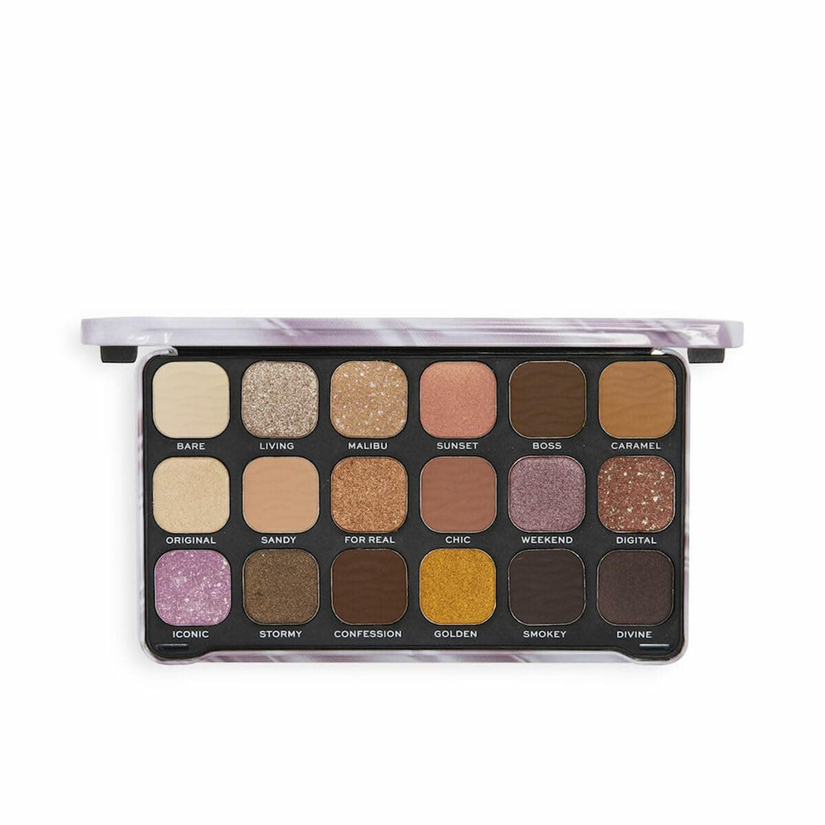 Revolution Палитра сенки Forever Flawless Nude Silk 18 цвята
