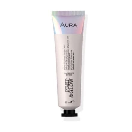 Aura Основа за грим Prep&glow с холограмен ефект 30 мл