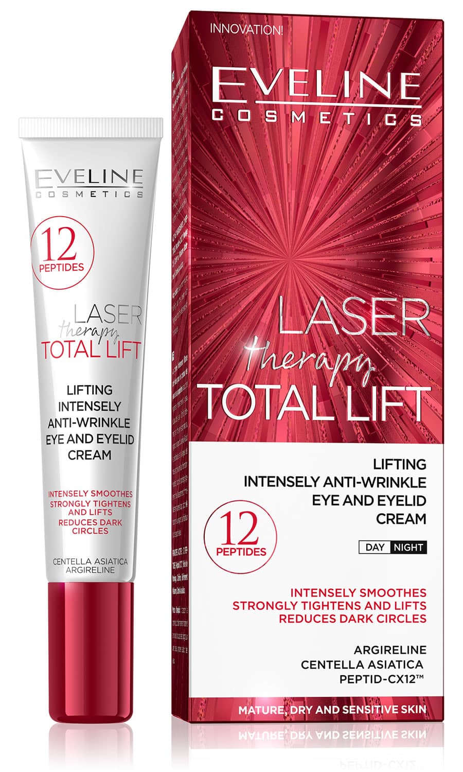 Eveline Cosmetics Laser Total Lift крем за очи и клепачи, 20 мл