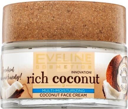 Eveline Cosmetics Rich Coconut мулти хидратиращ крем за лице 50 мл