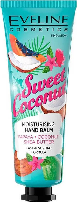 Eveline Cosmetics Sweet балсам за ръце с кокос и папая, 50 мл
