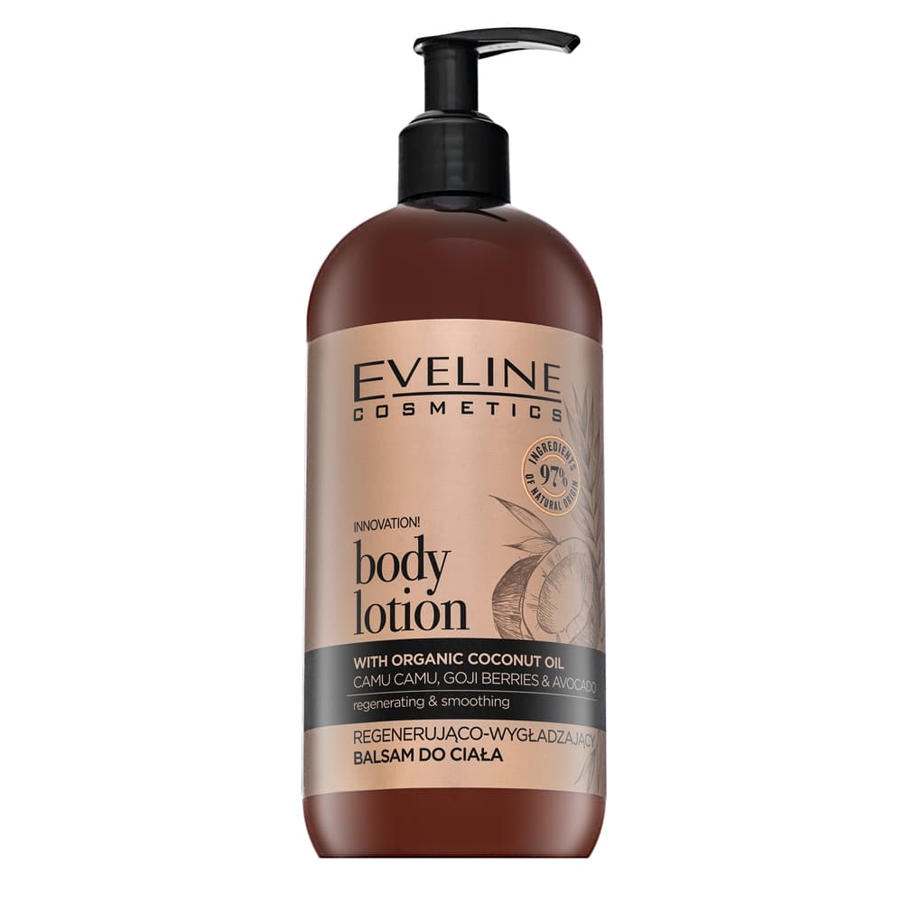 Eveline Cosmetics Organic Gold 97% Natural регенериращ и изглаждащ лосион за тяло, 500 мл