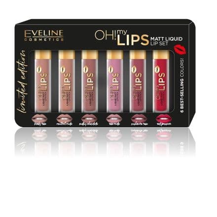 Eveline Cosmetics Oh My Lips комплект 6 мини червила