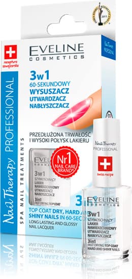 Eveline Cosmetics Nails лак за нокти 3 в 1, 12 мл
