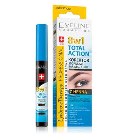Eveline Cosmetics Коректор за вежди Professional с къна 8 в 1