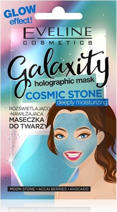 Eveline Cosmetics Galaxity Holographic дълбоко хидратираща маска за лице 10 мл