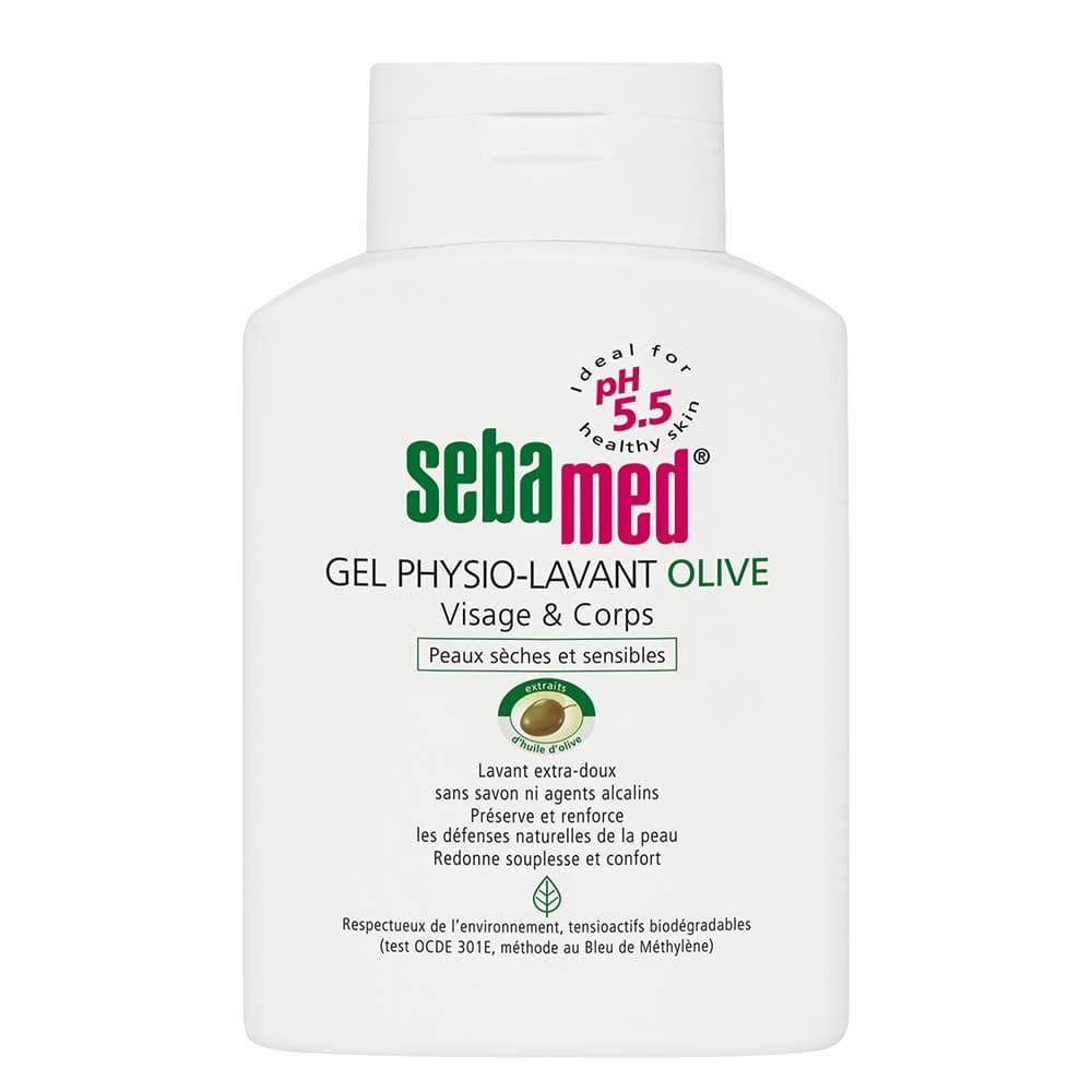 Sebamed Измивна течност, за лице и тяло с масло от маслина, 200 мл