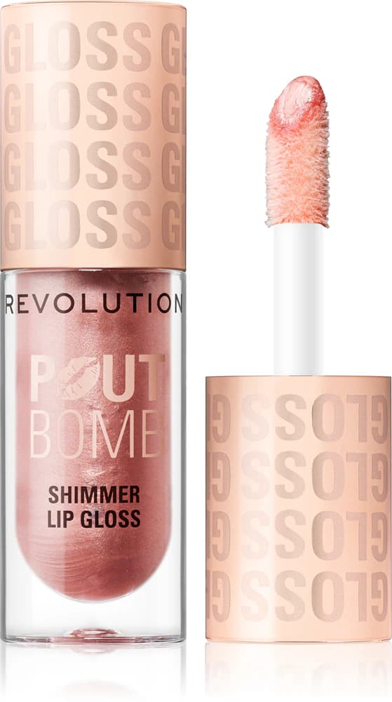 Revolution Pout Bomb Shimmer Pink Гланц за обем 4,5 мл