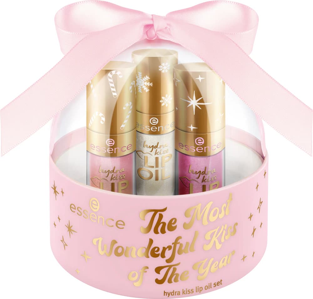 essence The Most Wonderfu L Kiss Комплект олио за устни 3 бр.