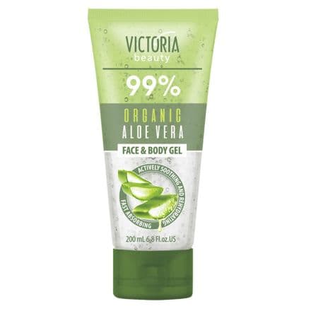 Victoria Beauty 99% Organic Aloe Vera Gel Успокояващ и хидратиращ гел, 200 мл