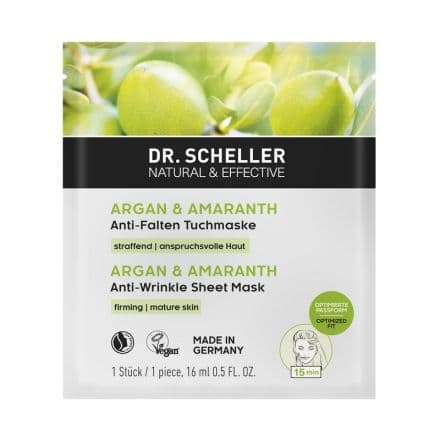 Dr. Scheller Маска за лице argan & amaranth, 16 мл