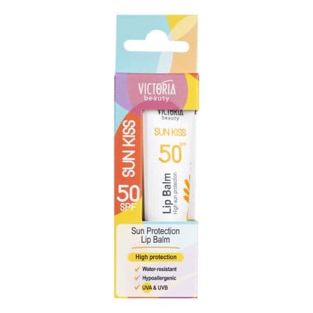 Victoria Beauty Sun Kiss Слънцезащитен балсам за устни, SPF 50, 10м