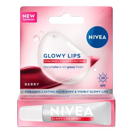 Nivea Glowy Lips Berry + SPF30 Балсам за устни
