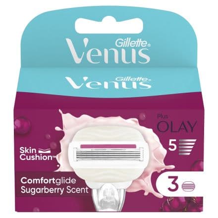Gillette Venus Sugarberry Резервни ножчета за система за бръснене, 3 бр.