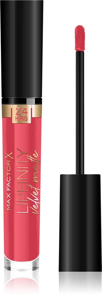 Max Factor Lipfinity Течно червило velvet matte 025 red luxury