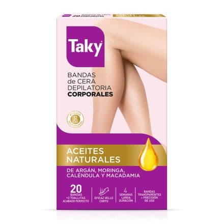 Taky Natural Oils Епилиращи ленти за тяло, 20 бр.