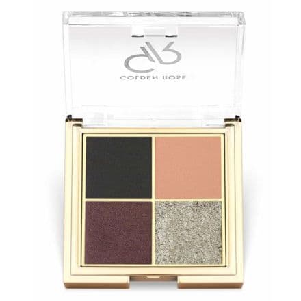 Golden Rose Quattro 01 Midnight Kiss Палитра сенки за очи, 4 × 2,2 г