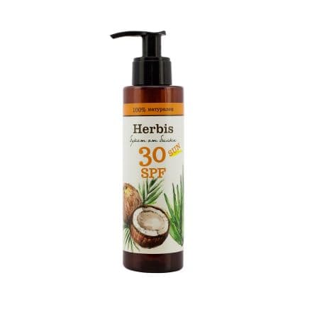 Herbis Натурално слънцезащитно мляко SPF30, 200 мл