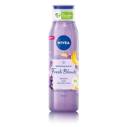 Nivea Blends Acai, Banana & Coconut MIL Душ-гел, 300 мл