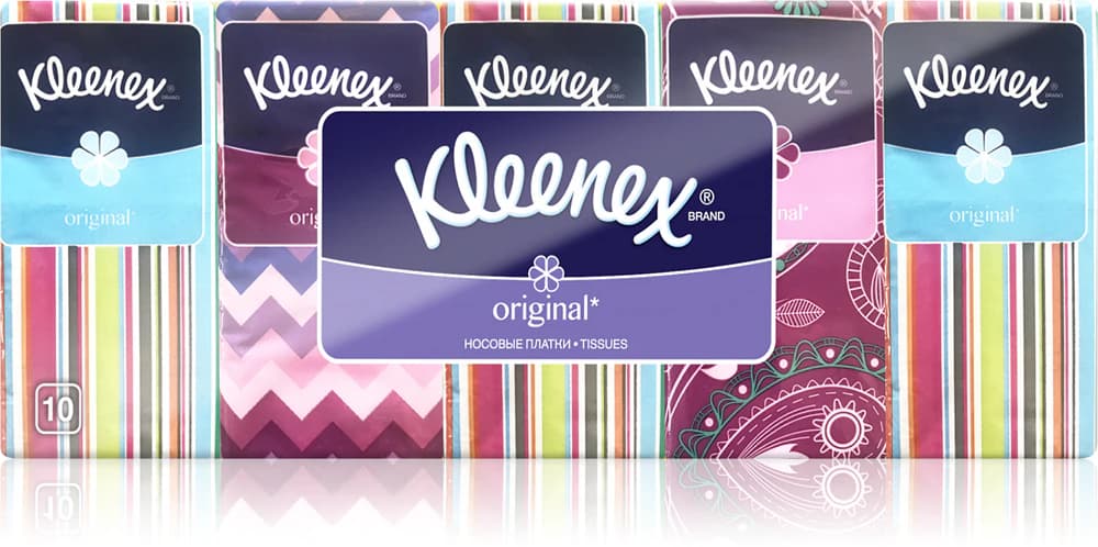 Kleenex Клийнекс носни Кърпички Оригинал 10 бр. - 3 пластови