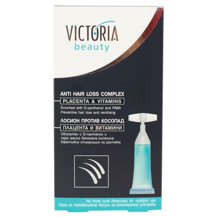 Victoria Beauty Ампули против косопад с плацента 5 бр. 10 мл