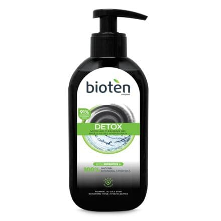 Bioten Detox Почистващ гел за лице Charcoal, 150 мл