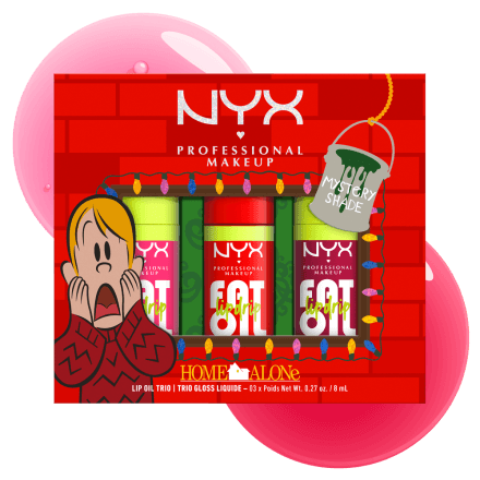 NYX Professional Makeup Home Alone Oil Lip Drip Trio Комплект гланцове за устни, 01