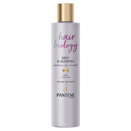 Pantene Hair Biology Grey&glowing Шампоан, 250 мл