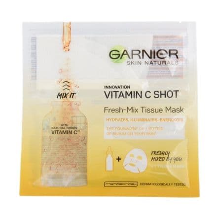 Garnier Skin Naturals Fresh Mix Tissue Mask Vitamin C Shot Маска за лице, 33 г