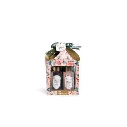 IDC Institute Scented Garden Комплект Душ гел, 100 мл + Гел-пяна за вана, 100 мл + Гъба за баня
