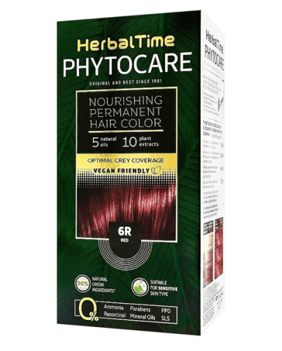 Herbal Time Phytocare Боя за коса, 6R Червен