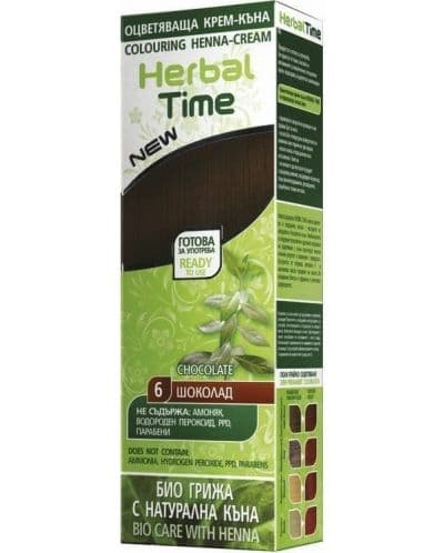 Herbal Time Оцветяваща крем-къна, 06 Шоколад, 75 мл